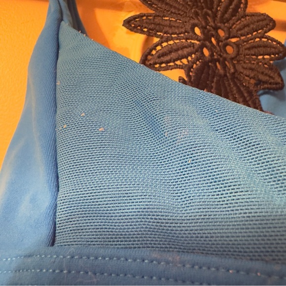 Aerie Bralette Lace Back Blue Women Size L - Picture 5 of 6